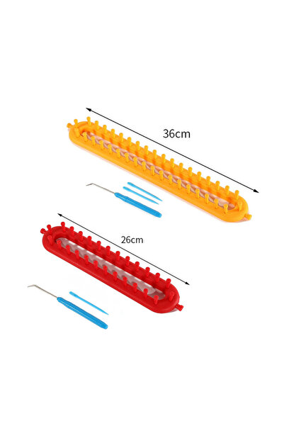 Choice1 مجموعة من قطعتين من خيوط الحياكة المستطيلة، مثالية لصنع الأوشحة والكن...