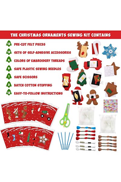 choice2 مجموعة أدوات خياطة عيد الميلاد، مجموعة خياطة حيوانات، لعبة حيوانات ال...