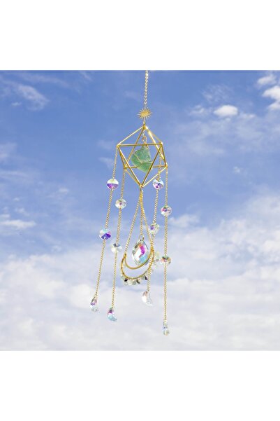 Choice1 B Sun Catcher Hanging for Windows, Housewarming Gift Spiritual, Rainb...