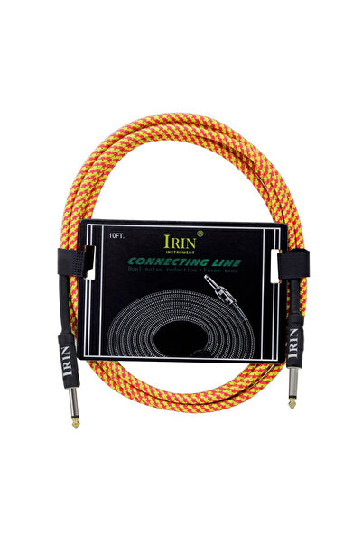 Choice1 3M Orange IRIN Electric Guitar Cable Wire Connecting Line Colorful Au...