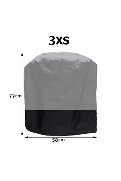 Choice grey 58x77cm 210T Oxford cloth outdoor barbecue cover, waterproof oven...