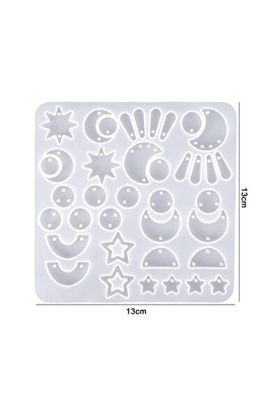 Choice32 قالب سيليكون لصنع الأقراط والقلائد، مصنوع من راتنج الإيبوكسي، بنمط م...