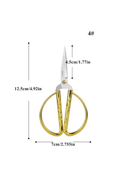 Choice1 Scissors Type 4 1pcs Stainless Steel Golden Sewing Scissors Short Cut...