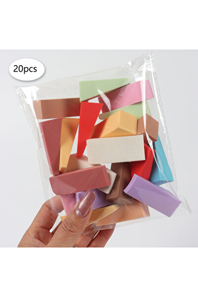 Choice4 20 قطعة (20-40-60-80-100 قطعة/مجموعة) إسفنجة مكياج للاستخدام الجاف وا...