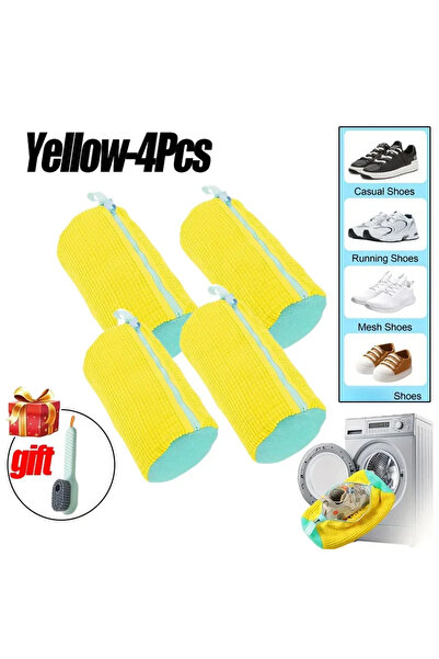 Choice10 4PCS-yellow-gift Laundry Bags Shoe Washing Machine Bag-with Zipper L...