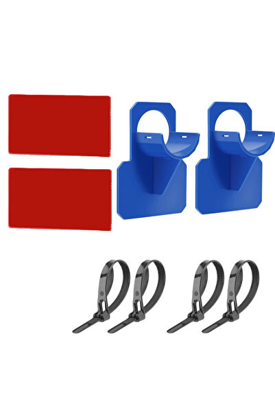 Choice3 قطعتان من دعامات تثبيت أنابيب حمام السباحة باللون الأزرق، مناسبة لحما...