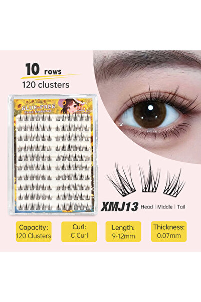 Choice11 رموش يليكس ذاتية اللصق XMJ13، 10 صفوف، بدون غراء، رموش صناعية يمكنكِ...