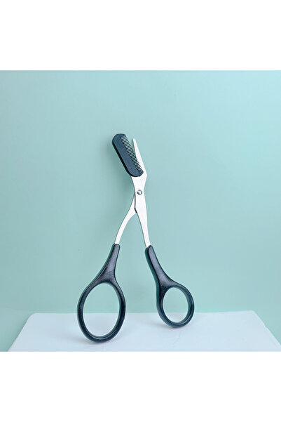 choice2 مقص حلاقة الحواجب الأسود المصنوع من الفولاذ المقاوم للصدأ، آمن ومضاد ...