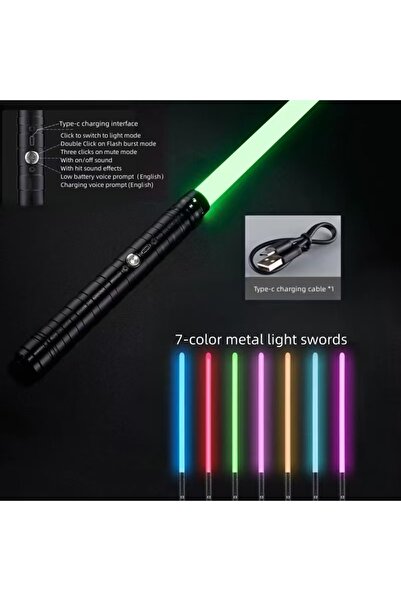 Choice11 سيف ليزر معدني 2 في 1، مقاس واحد EGW06 BK REikirc، إصدار مطور، مستشع...