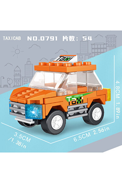 Choice4 0791 8 مكعبات بناء صغيرة الحجم لمركبات المدينة، والسيارات، والرافعات،...