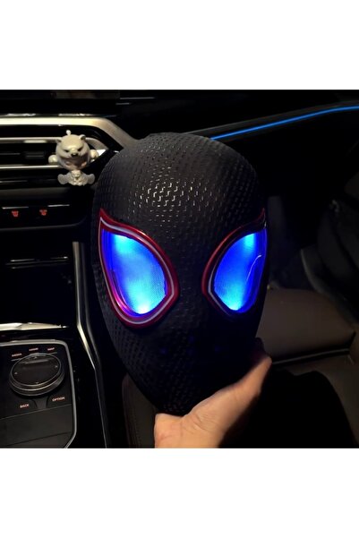 choice2 قناع مايلز موراليس بنسبة 1:1 مع عيون متحركة، ماسكارا إلكترونية، خوذة ...