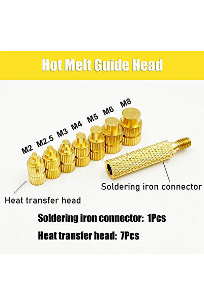 choice2 As shown 8-piece set 420/500Pcs Heat Set Insert Nuts Stainless Steel ...