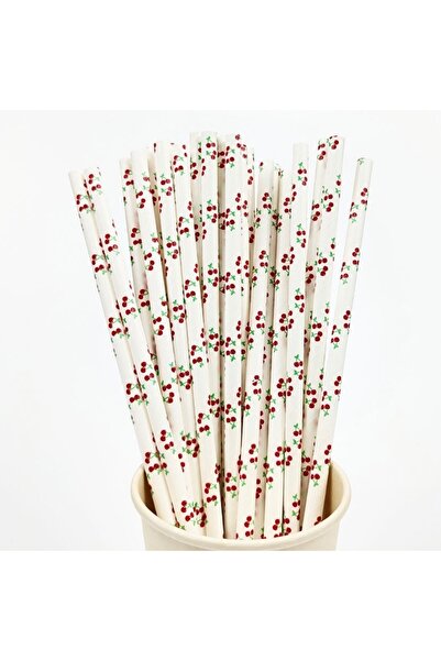 Choice12 25 قطعة من شفاطات الشرب الورقية الملونة للاستخدام مرة واحدة، بنكهة ا...