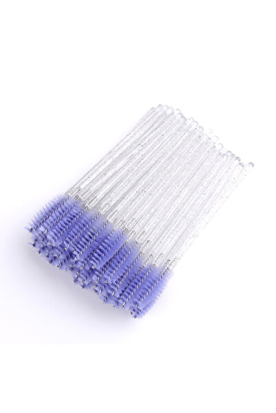 Choice5 50pcs White Purple 50pcs Disposable Eyelash Brushes Extension Crystal...