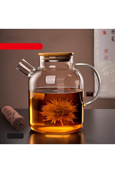 Choice5 إبريق شاي زجاجي شفاف سعة 1800 مل من جيانشي، مناسب للمنزل والمطبخ، مع ...