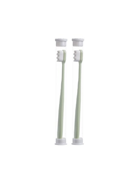 Choice4 2pcs light green 2Pcs Sets Adult Toothbrush Ultra Soft-bristled Tooth...