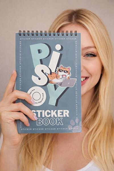 Sahife Pisy Sticker Book 16 Sheets Sticker Book