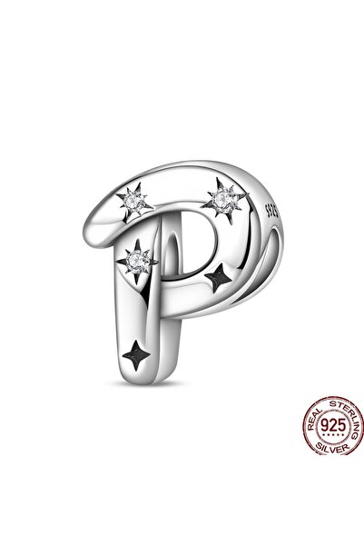 Choice13 PAC1957-P خرزة فضة إسترليني عيار 925، 26 حرفًا من الأبجدية الإنجليزي...