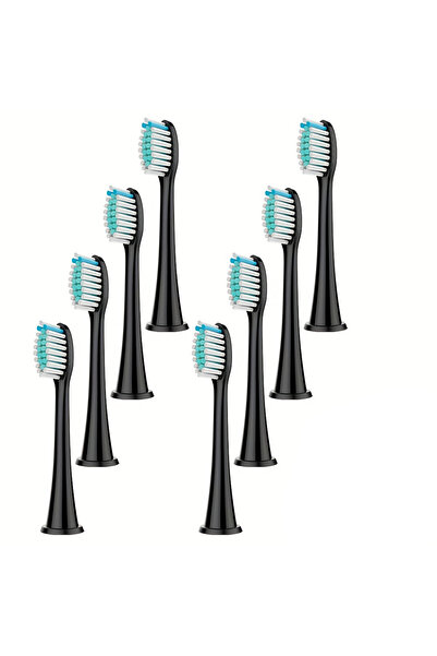 Choice5 رأس فرشاة أسنان كهربائية سوداء مكونة من 8 قطع، رأس فرشاة أسنان كهربائ...