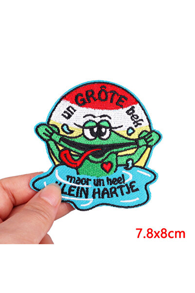 Choice35 رقعة مطرّز PE11205CT شعار أوتيلدونك هولندا رقعة ضفدع كرنفال هولندا م...