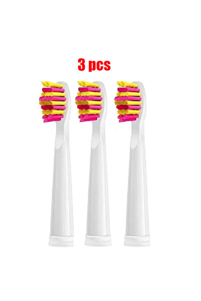 Choice13 3 رؤوس فرشاة بديلة وردية اللون لفرشاة أسنان Seago الكهربائية Fairywi...