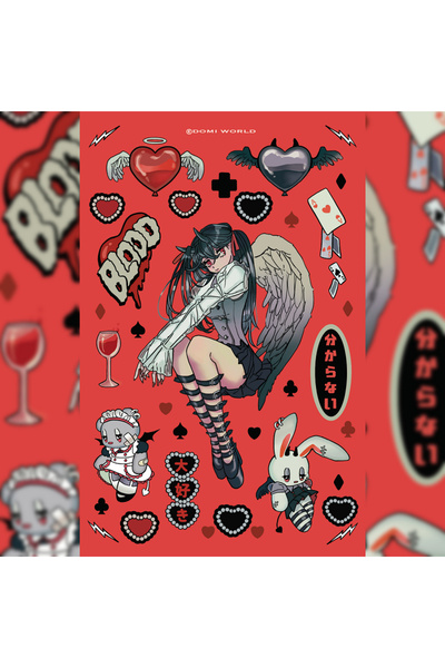 Choice11 02 ملصقات شخصية كورية كرتونية لطيفة ورائعة لفتاة دومي، حافظة غلاف ها...