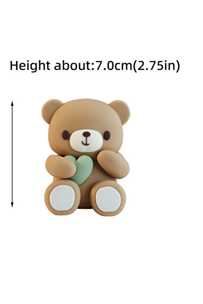 Choice19 دب جديد لتزيين الكيك، دب طروادة، حروف وردية وزرقاء، كلمة "طفل" لتزيي...