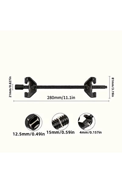 choice2 طقم أدوات ضغط زنبرك ممتص الصدمات SHK بطول 280 مم، قطعة واحدة، خطاف مخ...