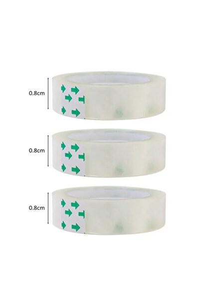 Choice8 شريط لاصق شفاف ممتاز، 0.8 سم، 3 قطع، 10/5/1 لفات، متعدد الوظائف، عالي...