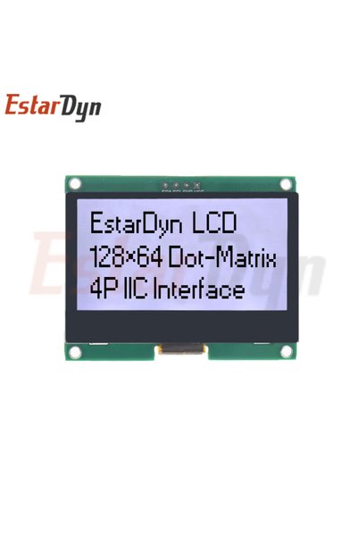 Choice Gray Screen 12864 IIC 4P LCD Module 128X64 I2C ST7567S COG Graphic Dis...