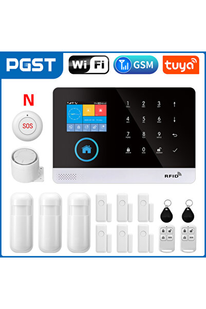 Choice7 نظام أمان منزلي من بولجار، مزود بقابس أوروبي، وشاشة 2.4 بوصة، وتقنية ...