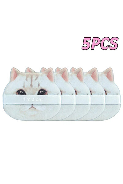 Choice11 5 قطع من إسفنجات المكياج الزرقاء اللطيفة على شكل مخلب قطة، للاستخدام...