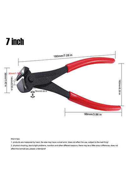 Choice1 كماشة سحب المسامير 7 بوصة، كماشة قطع، كماشة نجار، كماشة سحب الدبابيس،...