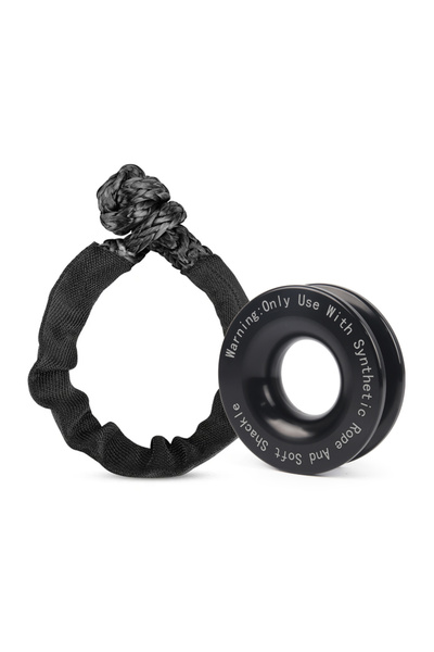 choice2 حبل رافعة أسود SZ-YP 55000 رطل مع مجموعة حلقات الاسترداد وسلاسل متينة...