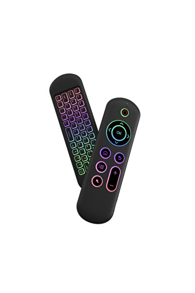 BRUXE M5 Araç Android Box Uyumlu Universal Kablosuz Çift Modlu Klavyeli Uzakt...