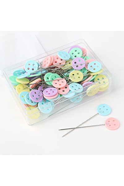 Choice4 100 قطعة من دبابيس الخياطة والتطريز والترقيع، برؤوس مرقَّع ، أدوات خي...