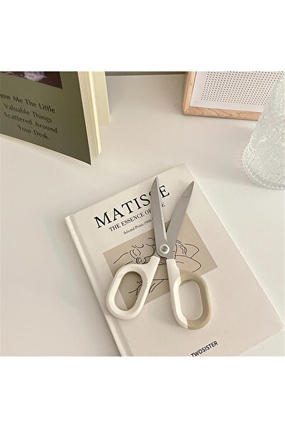 Choice1 Deli White-15.5cm 1 Pc Kawaii Safety Scissors, Paper Cutter, Student ...