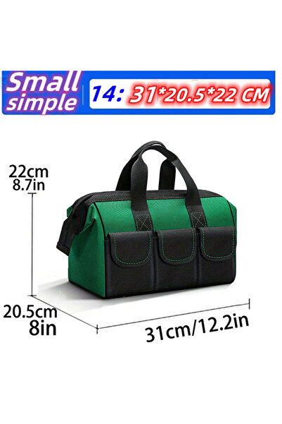 Choice5 حقيبة أدوات كبيرة السعة، مقاس 14 بوصة، قابلة للترقية من 18 إلى 23 بوص...