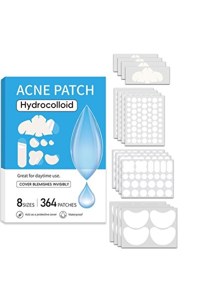 Choice1 364 قطعة من لصقات اللولب لإزالة حب الشباب غير المرئية، متعددة الأشكال...