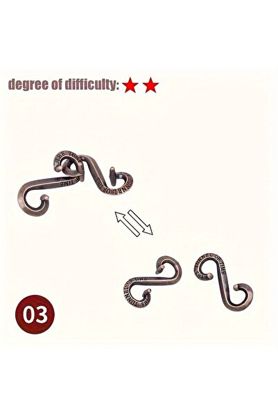 Choice18 3. لعبة ألغاز معدنية كلاسيكية فكرية، لعبة تعليمية صعبة مناسبة لعيد ا...