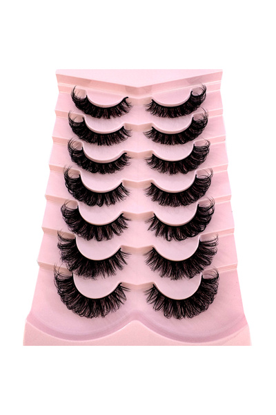 Choice5 7 أزواج - X82، 7 أزواج من الرموش الروسية الشريطية، رموش المنك الصناعي...