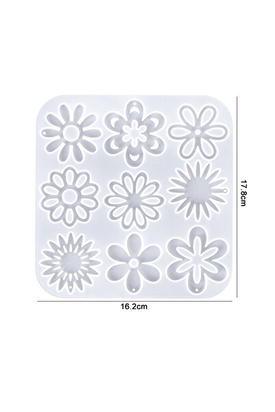 Choice13 قالب سيليكون لصنع الأقراط والقلائد، مصنوع من راتنج الإيبوكسي، بنمط م...