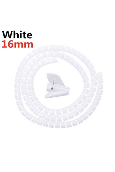 Choice5 واقي كابلات حلزوني مرن بطول 2 متر وقطر 16 مم (2/1 متر، 16/10 مم)، منظ...