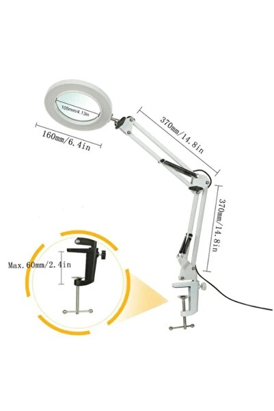 Choice3 Long Version--White 72LED 8X/10X NEW Illuminated Magnifier USB 3 Colo...