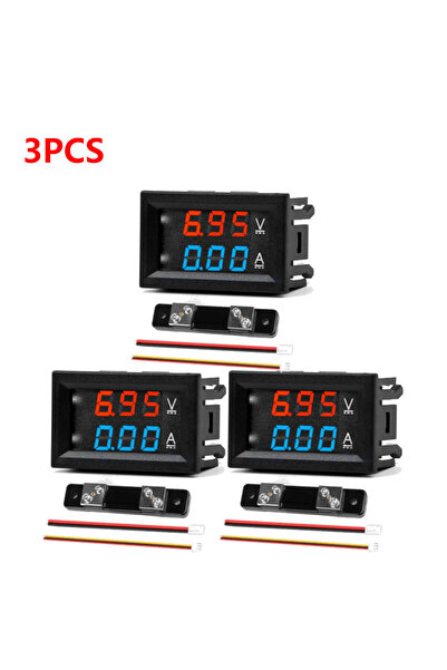 Choice7 مجموعة ألويت 3 قطع من أجهزة قياس الفولتية والأمبير الرقمية ذات الشاشة...