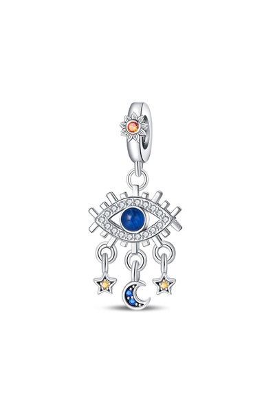 Choice9 PAC1438 Lovers Charms 925 Silver Star Moon Sun Magic Tarot Cards Pend...