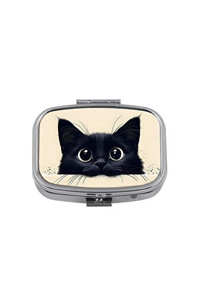 Choice1 2 Lovely Cats Metal Medicine Box Pill Packaging Health Products Moist...