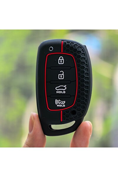 Choice6 سلسلة مفاتيح سيليكون B لسيارات هيونداي Ix35 جراند I10 إلنترا 2017 توس...