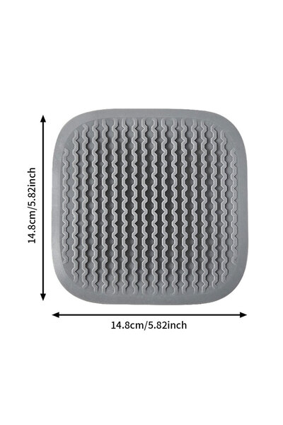 Choice3 مصفاة شعر سيليكونية رمادية اللون لتصريف مياه الأرضيات، سدادة حوض المط...