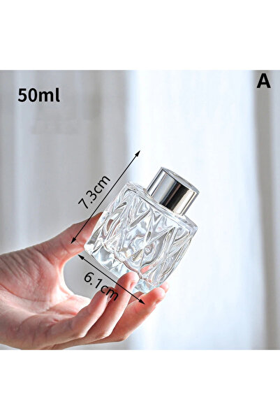 Choice زجاجة ناشر زيت عطري فارغة من الزجاج، سعة 50 مل أو 100 مل، عبوة عطر شفافة